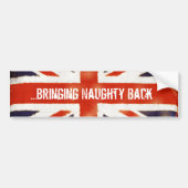 Vintager Union Jack Naughty Autoaufkleber (Vorne)