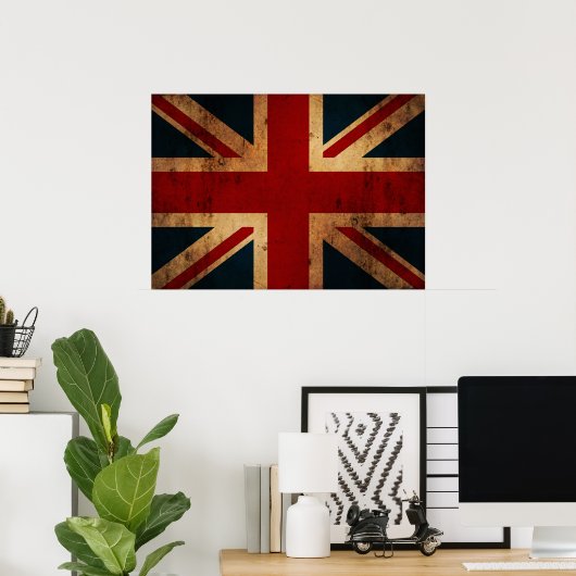 Vintager Union Jack Poster (Heimbüro)