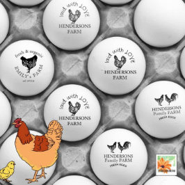 VINTAGER, unkomplizierter Hennenlandname Gummistempel