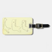 Vintager unterer Kiefer der Anatomie-| Gepäckanhänger (Vorderseite horizontal)