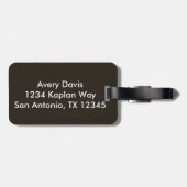 Vintager unterer Kiefer der Anatomie-| Gepäckanhänger (Rückseite horizontal)