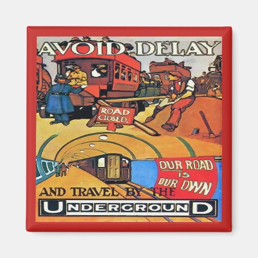 Vintager Untergrund - Öffentliches Versandverfahre Magnet (Vorne)