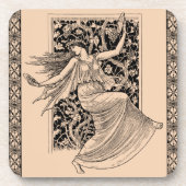 Vintager Untersetzer aus Hartkunststoff (Vorderseite)