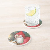 Vintager Untersetzer des Weihnachtsmanns (Seite)