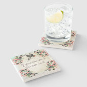 Vintager Untersetzer mit Inspirationsstein (Seitenansicht)