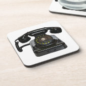 Vintager unterstützte Untersetzer des Telefons (Linke Seite)