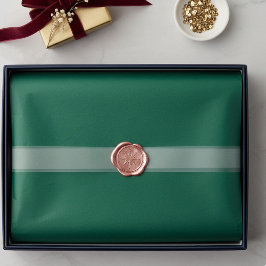 Vintager Urlaub Evergreen Green Solid Color Seidenpapier