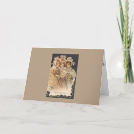 Vintager Urlaub Frauen Viktorianische Weihnachtska Feiertagskarte