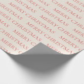 Vintager Urlaub Frohe Weihnachten Geschenkpapier (Ecke)