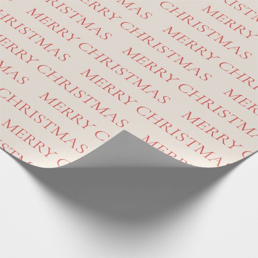 Vintager Urlaub Frohe Weihnachten Geschenkpapier (Ecke)