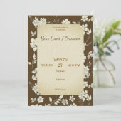 Vintager Urlaub Geburtstag Hochzeit Generic Custom Einladung (Stehend Vorderseite)