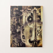 Vintager Urlaub im klassischen Auto Puzzle (Vertikal)