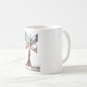 Vintager Urlaub in der Schweiz Kaffeetasse (VorderseiteRechts)