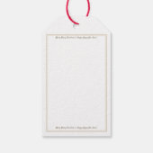 Vintager Urlaub in Frankreich Geschenkanhänger (Rückseite)