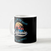 Vintager Urlaub in Kalifornien Kaffeetasse (Vorderseite Links)