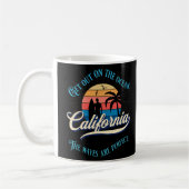 Vintager Urlaub in Kalifornien Kaffeetasse (Links)