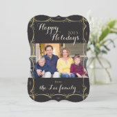 Vintager Urlaub - Klassische Einladung (Stehend Vorderseite)