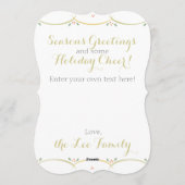 Vintager Urlaub - Klassische Einladung (Rückseite)