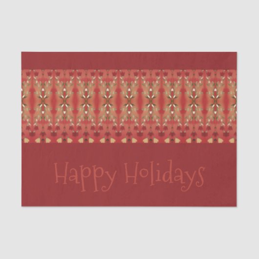 Vintager Urlaub mit floralen Akzenten Seidenpapier (Vorderseite)