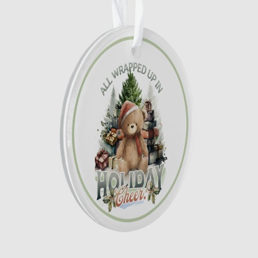 Vintager Urlaub Ornament (Vorderseite)