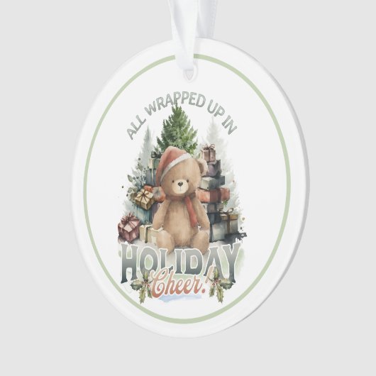 Vintager Urlaub Ornament (Vorderseite)