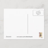 Vintager Urlaub Ostern Gruß Postkarte (Rückseite)