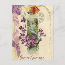 Vintager Urlaub Ostern Gruß Postkarte