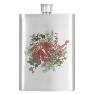 Vintager Urlaub Poinsettia Florenz Flachmann