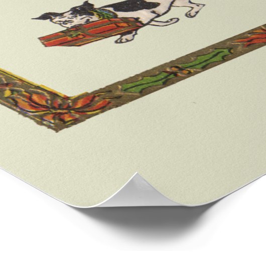 Vintager Urlaub Shopping Poster (Ecke)