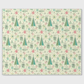 Vintager Urlaub Spaß! ©studioxtin Geschenkpapier (Flach)