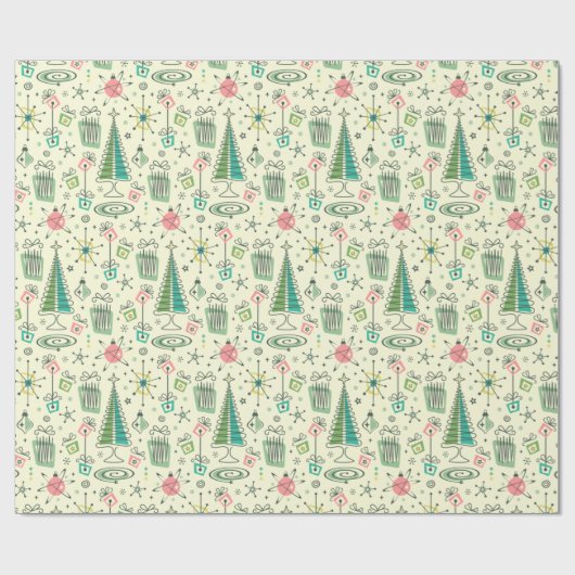 Vintager Urlaub Spaß! ©studioxtin Geschenkpapier (Flach)