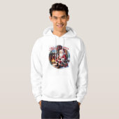 Vintager Urlaubsstil - Nostalgische Weihnachten Hoodie (Vorne ganz)
