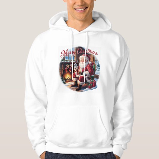 Vintager Urlaubsstil - Nostalgische Weihnachten Hoodie (Vorderseite)