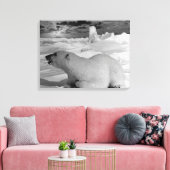 Vintager US-Alaska-Eisbär Leinwanddruck (Insitu (Wohnzimmer))