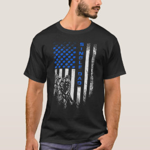 Vintager US-amerikanischer Flag Proud Hockey Singl T-Shirt