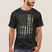 Vintager US-amerikanischer Flaggenanwalt T-Shirt (Vorderseite)
