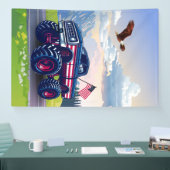 Vintager, US-amerikanischer Monster Banner (Messe)