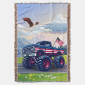 Vintager, US-amerikanischer Monster Decke (Vorderseite Vertikal)