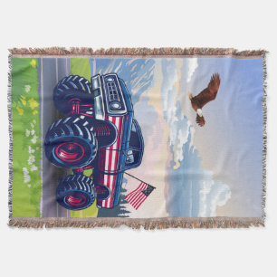 Vintager, US-amerikanischer Monster Decke