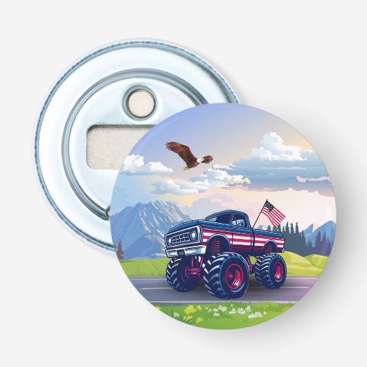 Vintager, US-amerikanischer Monster Flaschenöffner (Vorderseite)