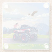 Vintager, US-amerikanischer Monster Glasuntersetzer (Rückseite)
