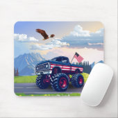Vintager, US-amerikanischer Monster Mousepad (Mit Mouse)