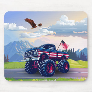 Vintager, US-amerikanischer Monster Mousepad