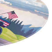 Vintager, US-amerikanischer Monster Schneidebrett (Ecke)