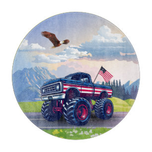 Vintager, US-amerikanischer Monster Schneidebrett