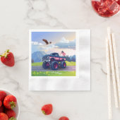 Vintager, US-amerikanischer Monster Serviette (Beispiel)
