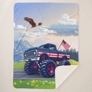 Vintager, US-amerikanischer Monster Sherpadecke