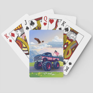 Vintager, US-amerikanischer Monster Spielkarten