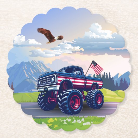 Vintager, US-amerikanischer Monster Untersetzer (Vorderseite)