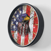 Vintager US-Flaggenamerikaner Uhr (Winkel)